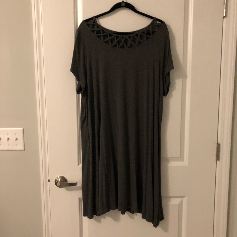 Lane Bryant 22/24 Heather gray dress.